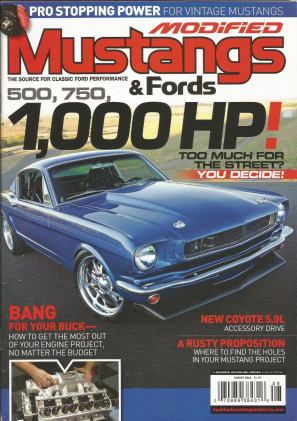 MODIFIED MUSTANGS & FORDS 2012 AUG - COYOTE PARTS, WILD '56